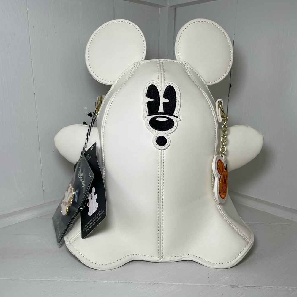 Stitch Shop Disney Mickey Ghost Glow-in-the-Dark Crossbody NWT 👻✨